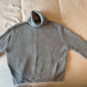 Women's Gray Turtleneck Sweater